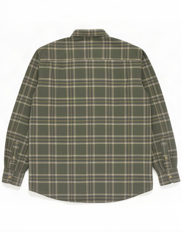 Amerigo Vespucci Herren Flanellhemd Größe 41 Large Green Plaid Classic