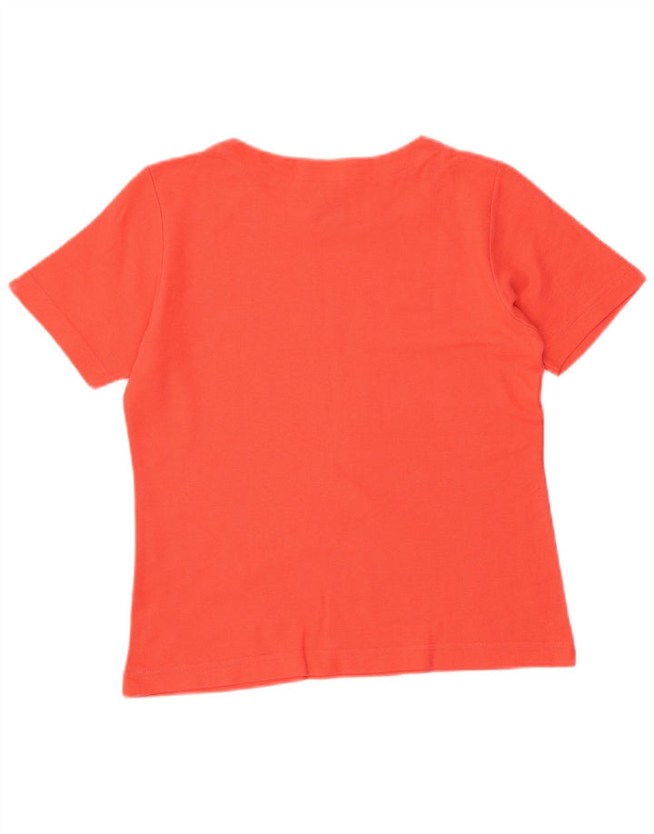 FILA Damen Crop T-Shirt Top IT 44 Mittelorange