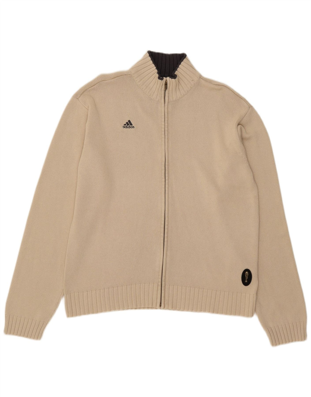 Adidas Herren Strickjacke Medium Beige Acryl