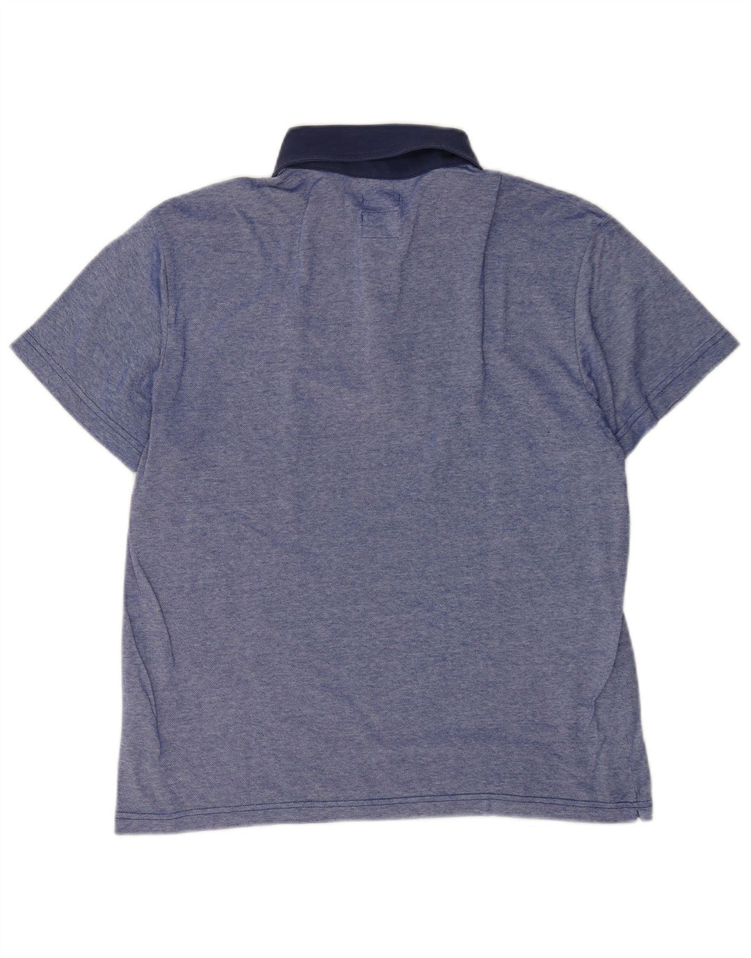 Henry Cottons Slim Fit Herren-Poloshirt aus mittelblauer Baumwolle