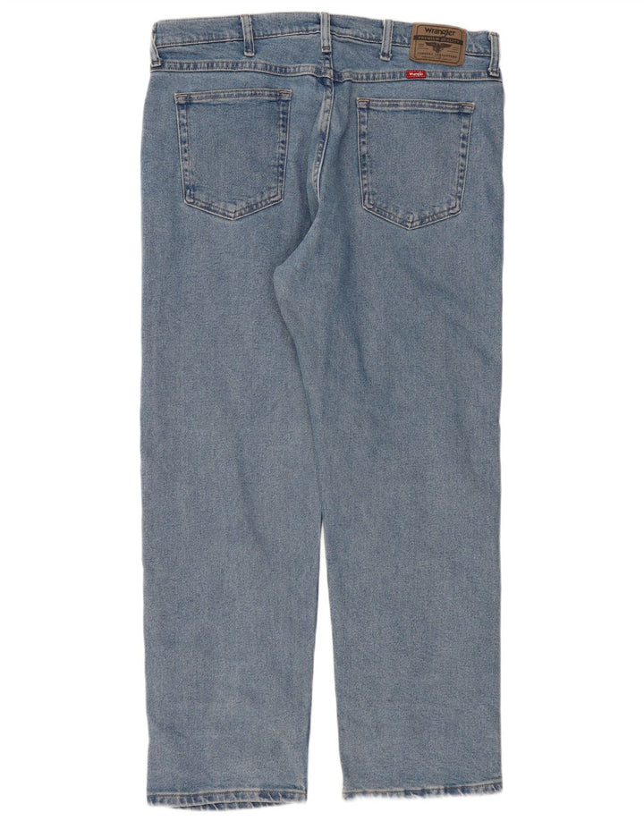 Wrangler Herren Straight Jeans W36 L29 Blaue Baumwolle