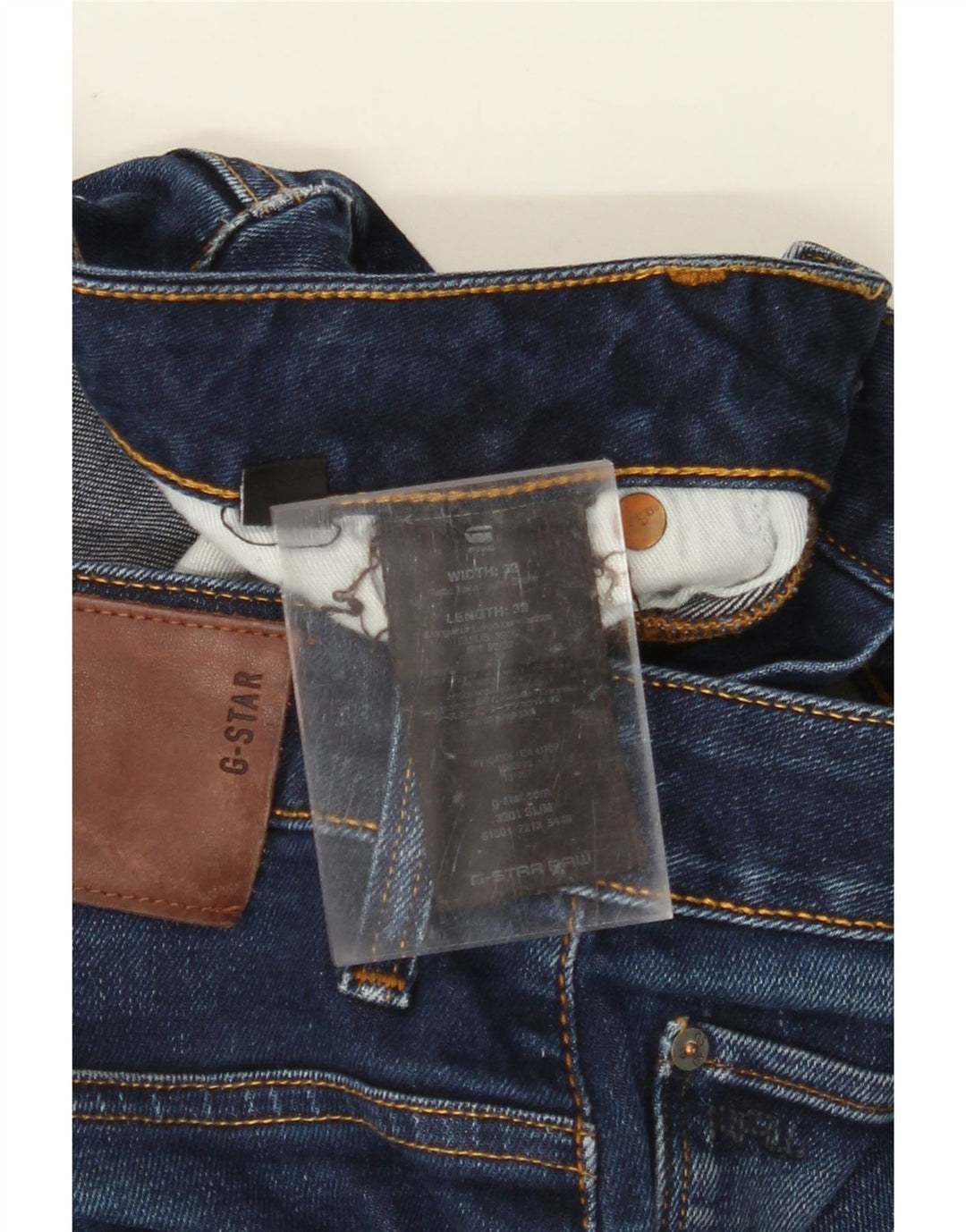 G-STAR Herren Slim Jeans W32 L32 Marineblau Baumwolle