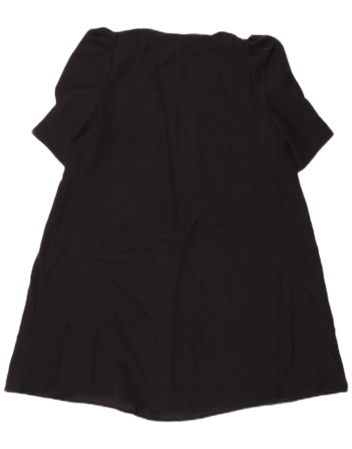Zara Damen A-Linien-Kleid UK 16 Large Schwarz