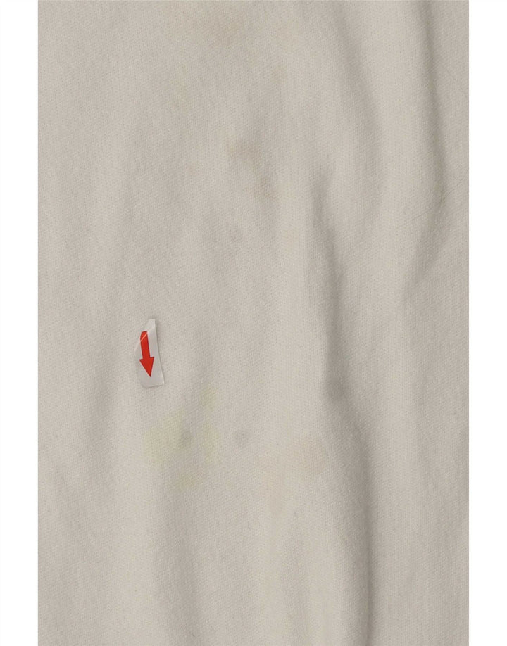 Marks & Spencer Damen-Pullover mit Rundhalsausschnitt, Gr. 10, Größe S, weiße Viskose