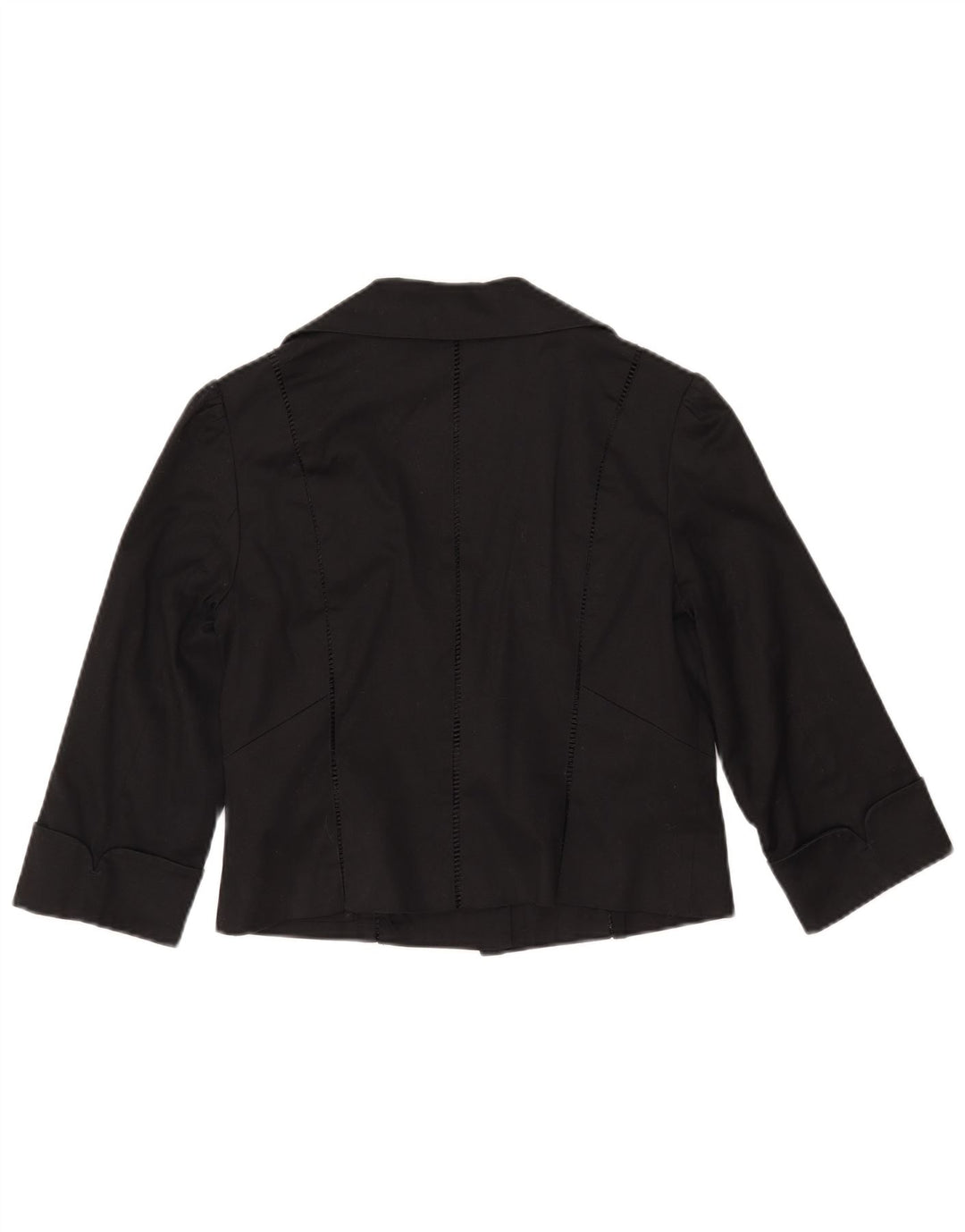 Coast Damen-Bolerojacke mit 3/4-Ärmeln, UK-Größe 12, mittelschwarz, Baumwolle