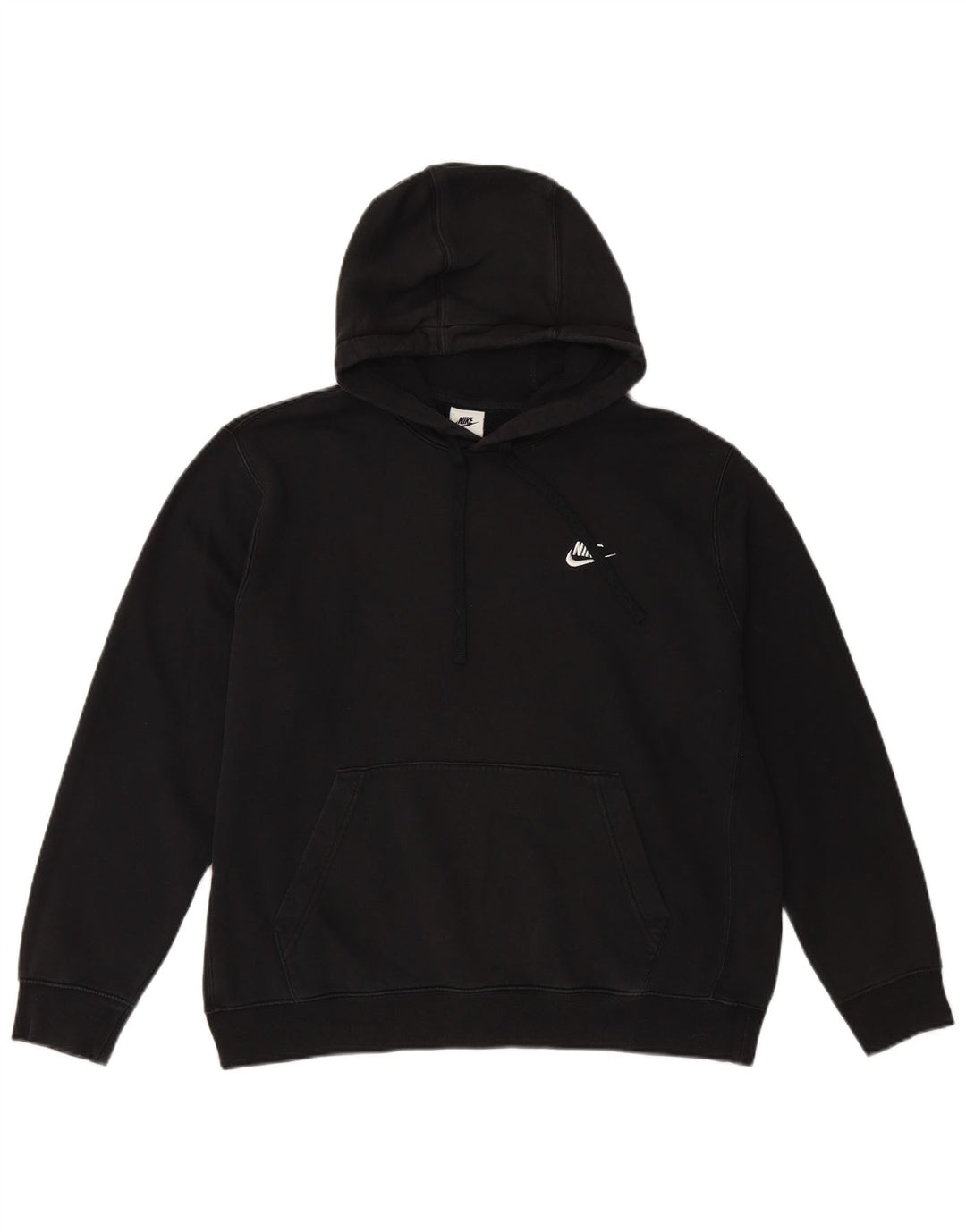 NIKE Herren-Kapuzenpullover, groß, schwarze Baumwolle