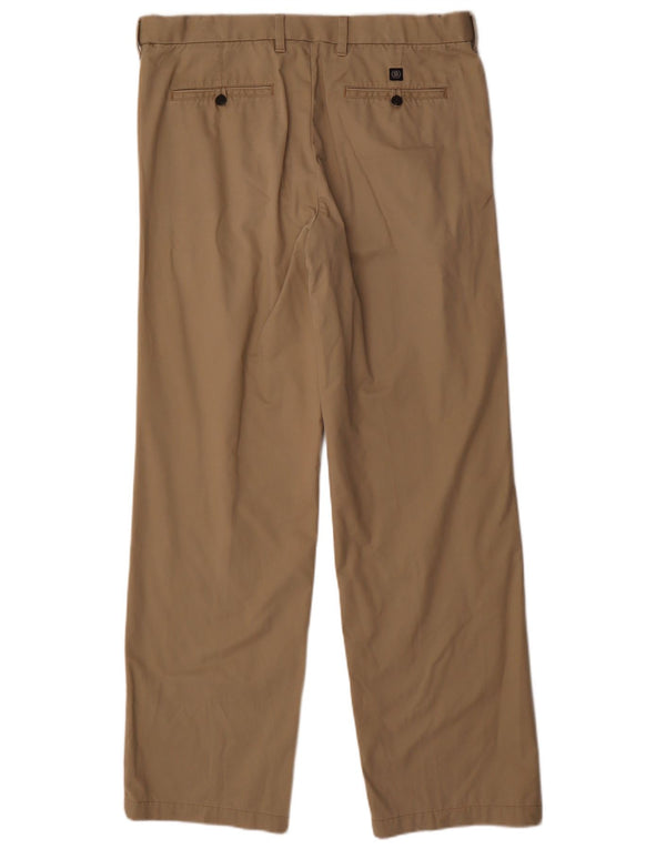 Marks & Spencer Herren Blue Harbour Gerade Chinohose W36 L33 Beige