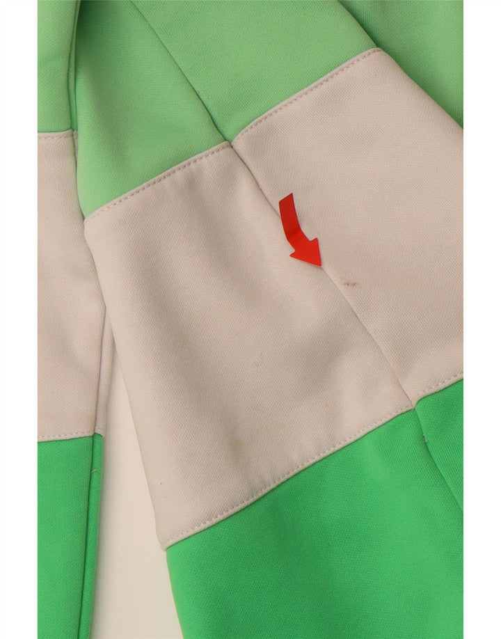 ROXY Womens Zip Hoodie Sweater UK 10 Small Multicoloured Striped Polyester Vintage Roxy and Second-Hand Roxy from Messina Hembry 