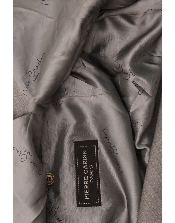 Pierre Cardin Herren 2-Knopf-Blazerjacke UK 38 Mittelgrau gestreift