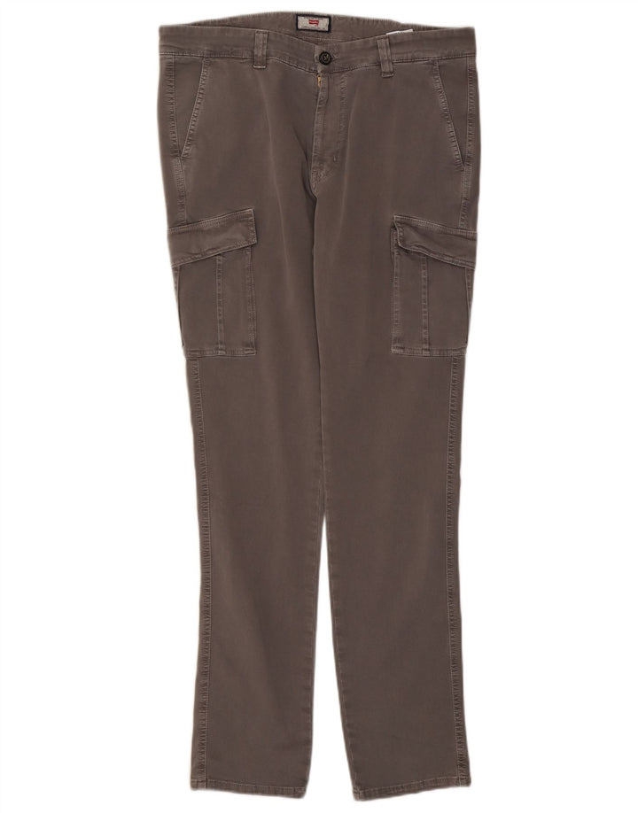 Carrera Herren Slim Cargohose IT 50 Large W34 L32 Graue Baumwolle