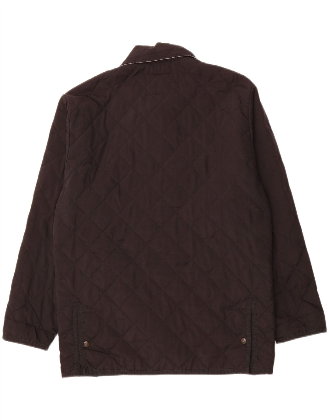 VINTAGE Mens Quilted Jacket UK 40 Large Black Vintage Vintage and Second-Hand Vintage from Messina Hembry 