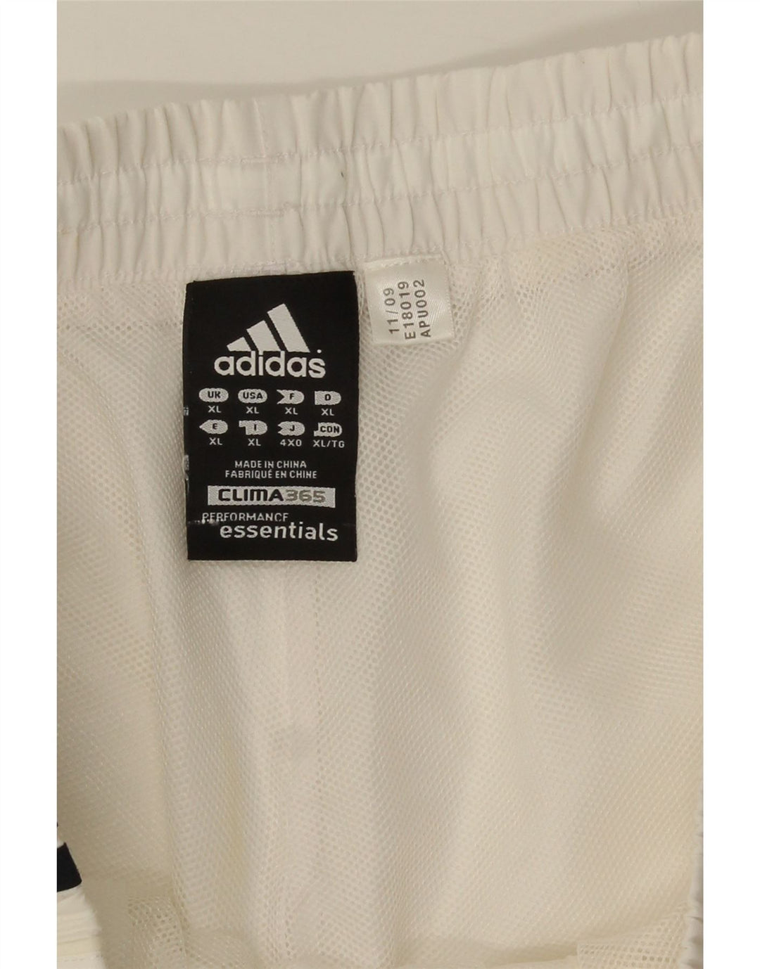 Adidas Herren Clima 365 Sport Shorts XL Weiß Polyester