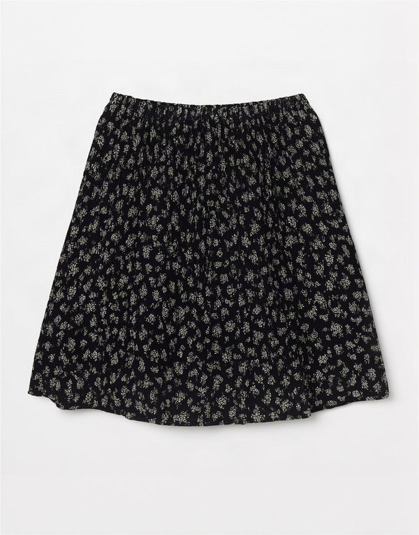 Cacharel Damen Cullotes Bermudashorts UK 6 XS W30 Schwarz geblümtes Polyester