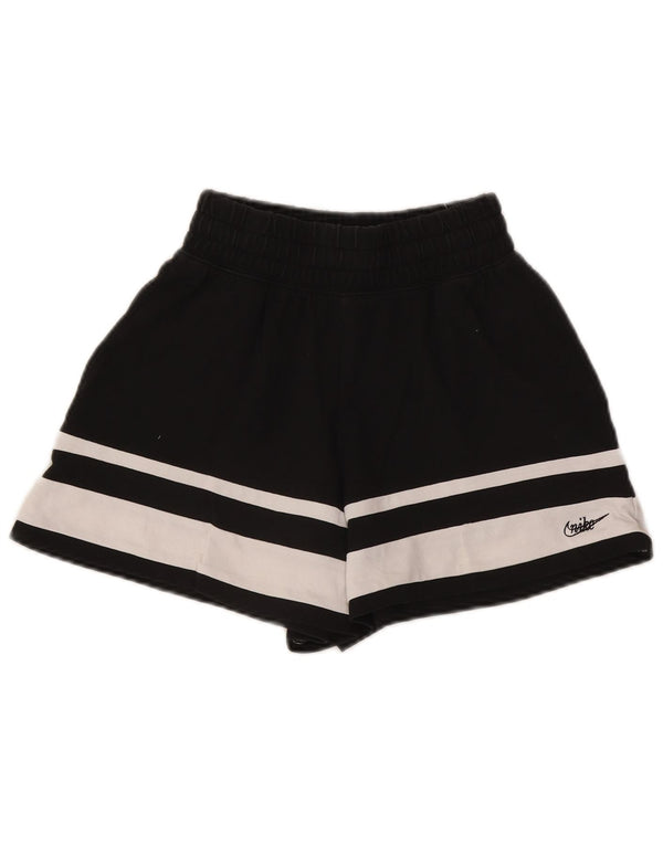 Nike Sport-Shorts für Mädchen, 10–11 Jahre, mittelgroß, schwarz, Colourblock-Baumwolle