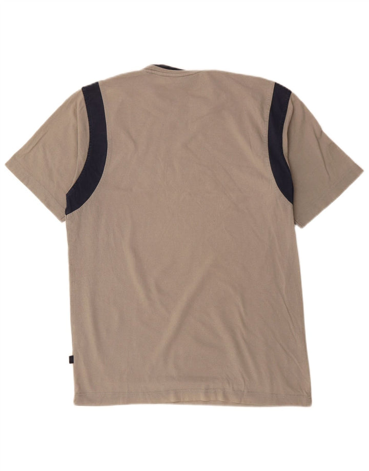Asics Herren-T-Shirt mit Grafik, Größe S, Grau, Colourblock-Baumwolle