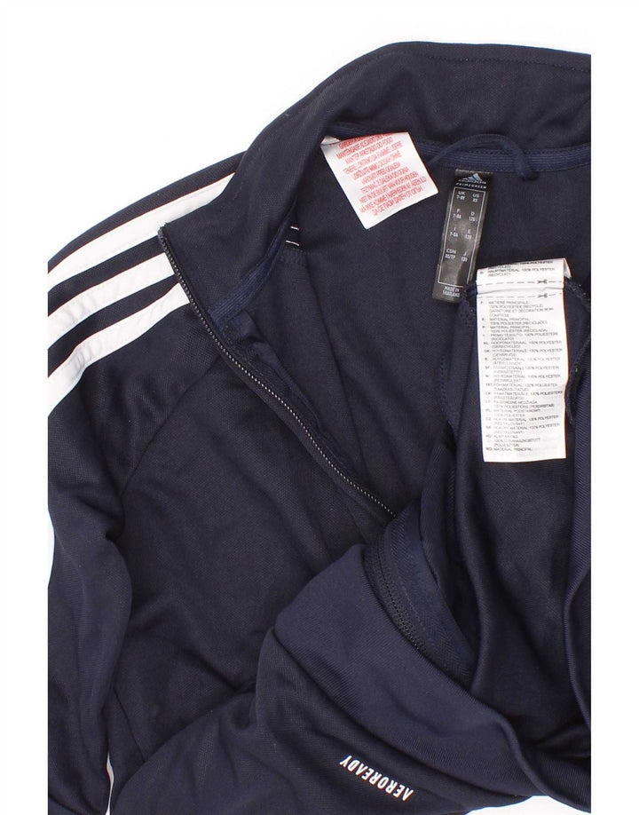Adidas Jungen Aeroready Trainingsanzug Top Jacke 7–8 Jahre Marineblau Polyester