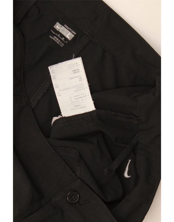 Nike Damen-Freizeitshorts, Größe L, W32, Schwarz, Polyester