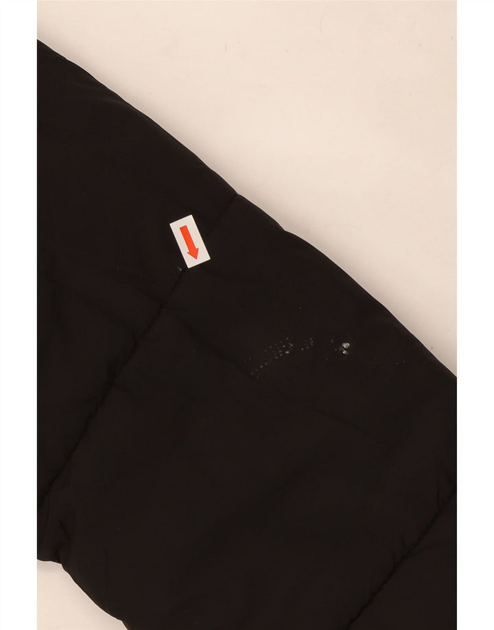 Topshop Womens Petite Hooded Oversized Wattierte Jacke UK 8 Small Schwarz