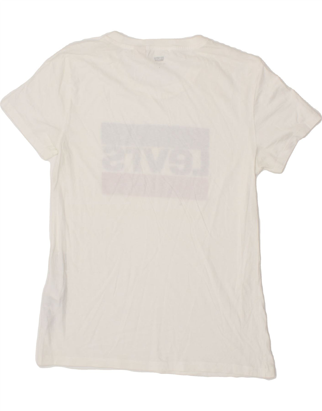 LEVI'S Mens Graphic T-Shirt Top Small White Cotton Vintage Levi's and Second-Hand Levi's from Messina Hembry 