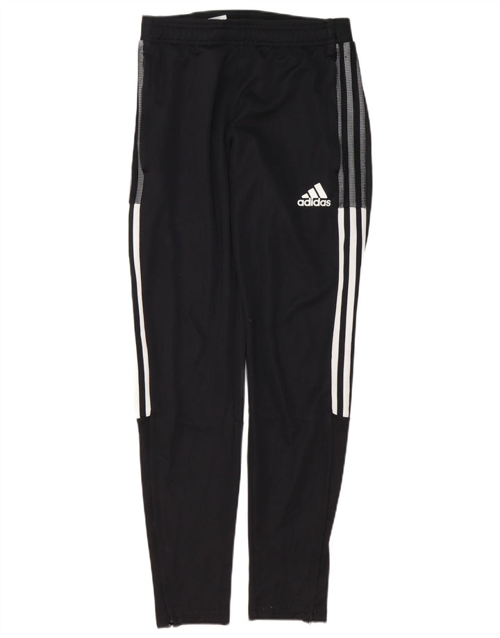 Adidas Damen Aeroready Trainingshose UK 8 Small Schwarz Polyester