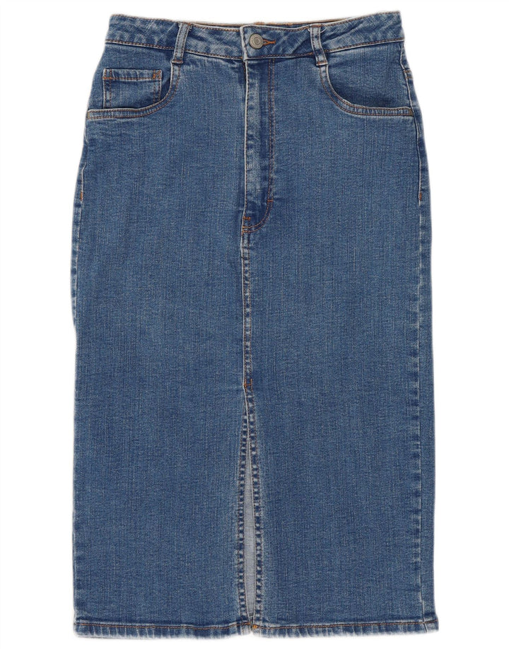 ZARA Damen Jeansrock Small W26 Blau