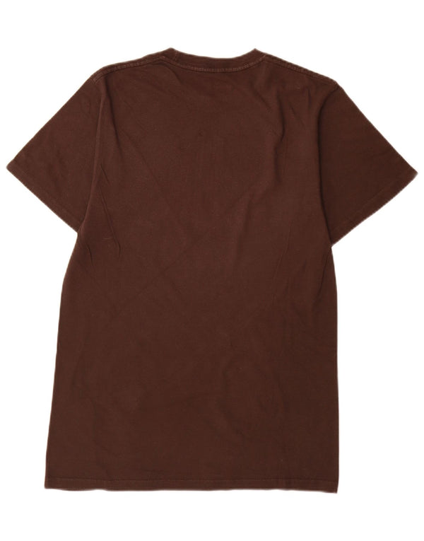 Hard Rock Cafe Herren Osaka Graphic T-Shirt Top Small Braun Baumwolle