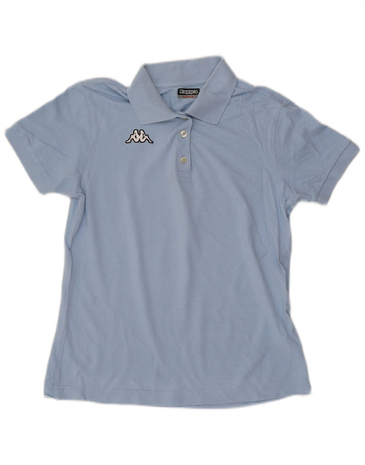 Kappa Damen Poloshirt UK 14 Large Blau Baumwolle