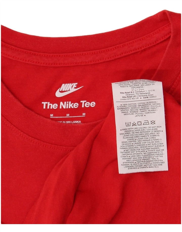 Nike Herren-T-Shirt mit Grafik, mittelrote Baumwolle