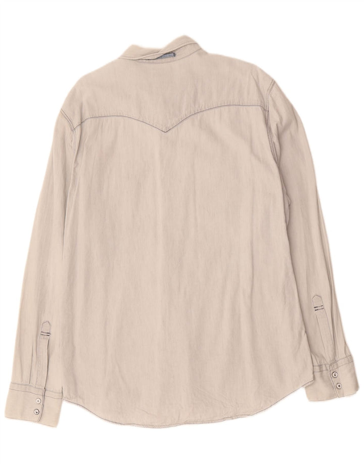 LEVI'S Herren Slim Fit Hemd XL Blau Baumwolle