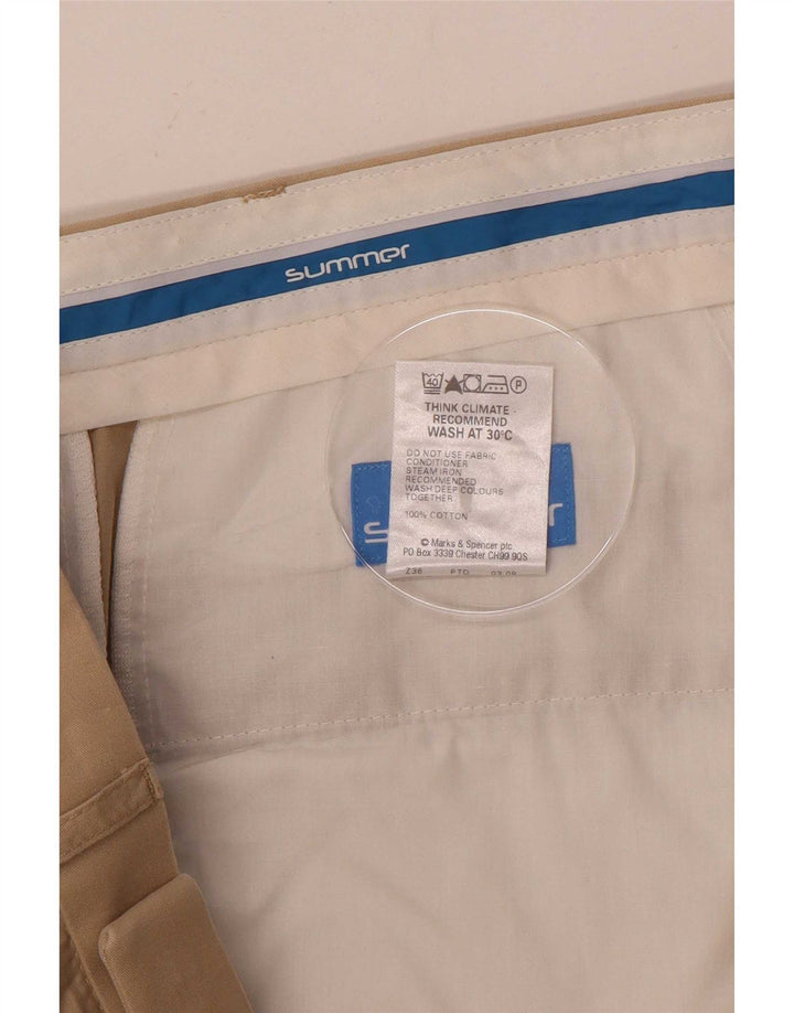 Marks & Spencer Herren-Anzughose mit Pegged-Anzug, W36, L29, Beige
