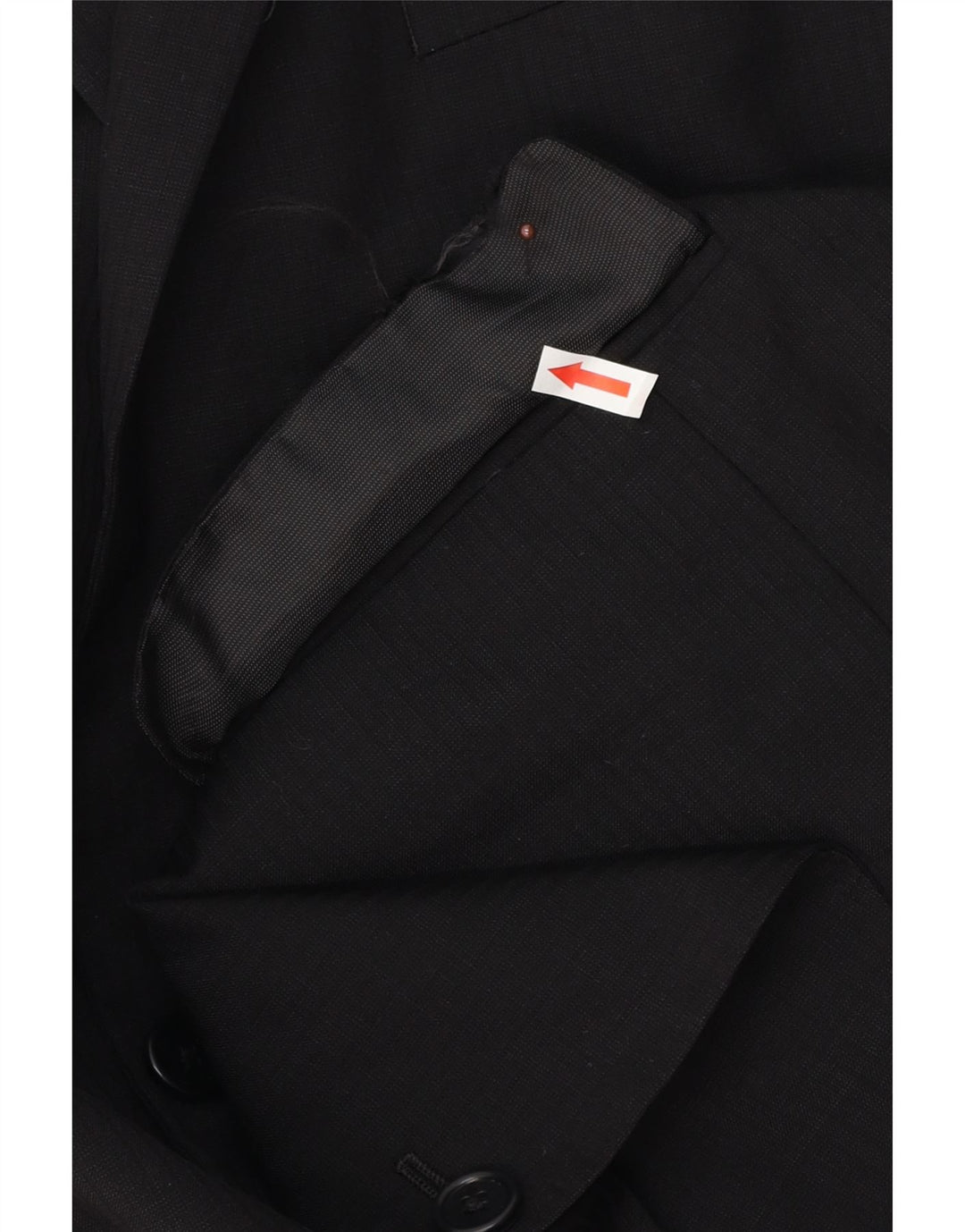 Michael Kors Herren Longline 2-Knopf-Blazerjacke UK 46 3XL Schwarze Wolle