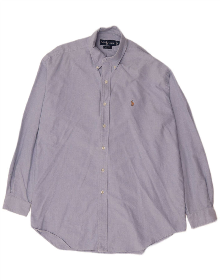 Ralph Lauren Herren-Blake-Hemd, groß, aus blauer Baumwolle