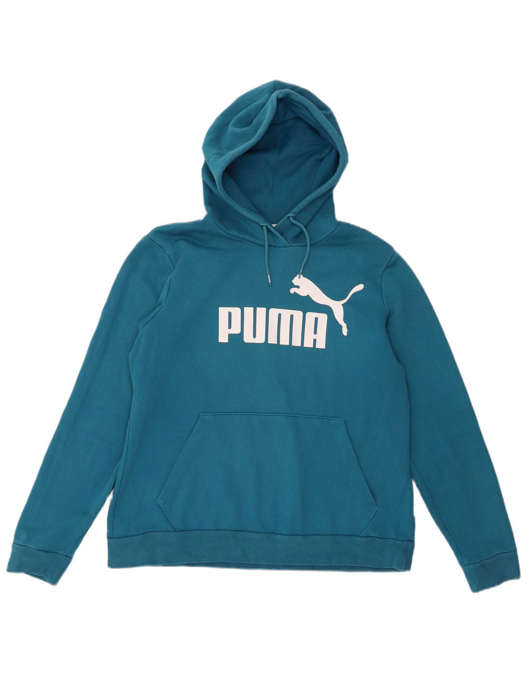 Puma Damen Graphic Hoodie Pullover UK 16 Large Blau