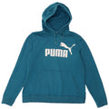 Puma Damen Graphic Hoodie Pullover UK 16 Large Blau