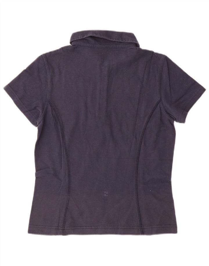 Helly Hansen Damen Poloshirt UK 10 Small Marineblau Baumwolle
