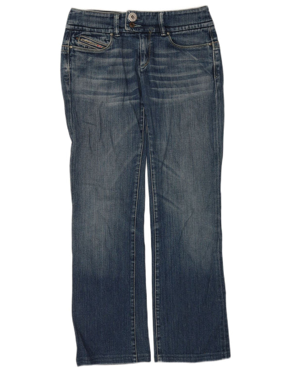 DIESEL Damen Straight Jeans W29 L30 Blaue Baumwolle