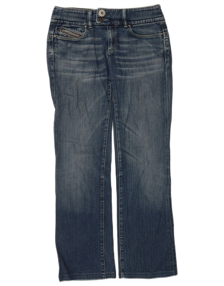 DIESEL Damen Straight Jeans W29 L30 Blaue Baumwolle