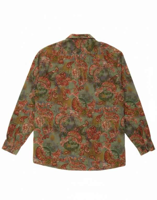 Leader Herrenhemd Medium Mehrfarbig Paisley Viskose