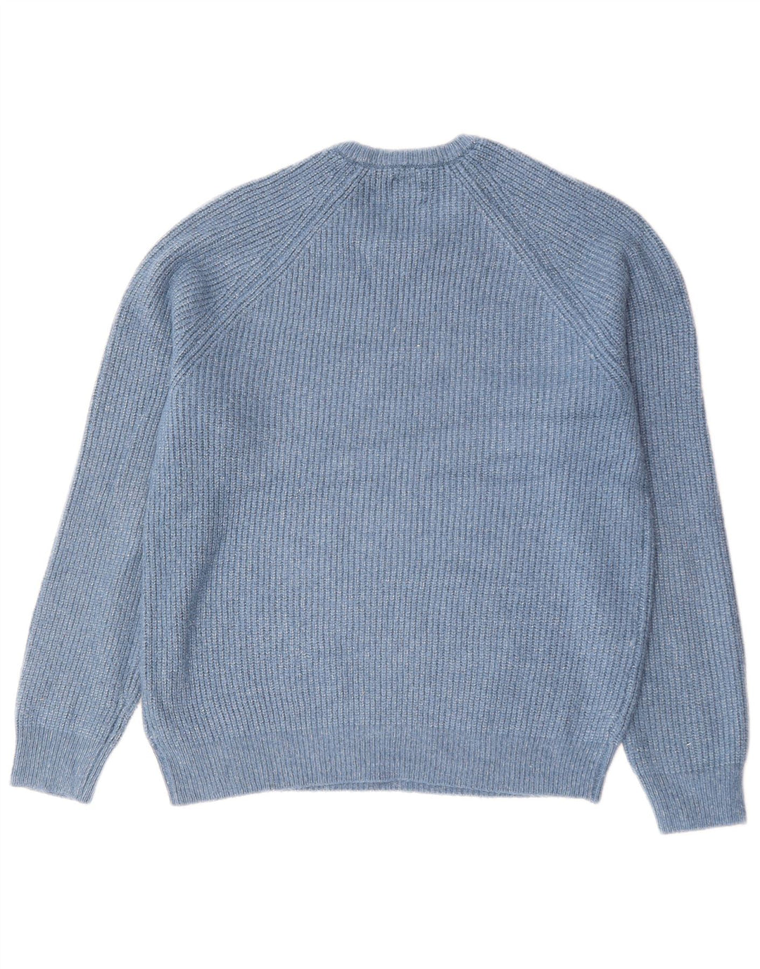 Marks & Spencer Herren-Pullover mit Rundhalsausschnitt, Mittelblau, Polyamid