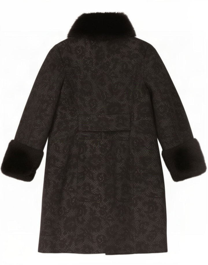 Coast Damenmantel UK 12 Medium Black Floral Polyester