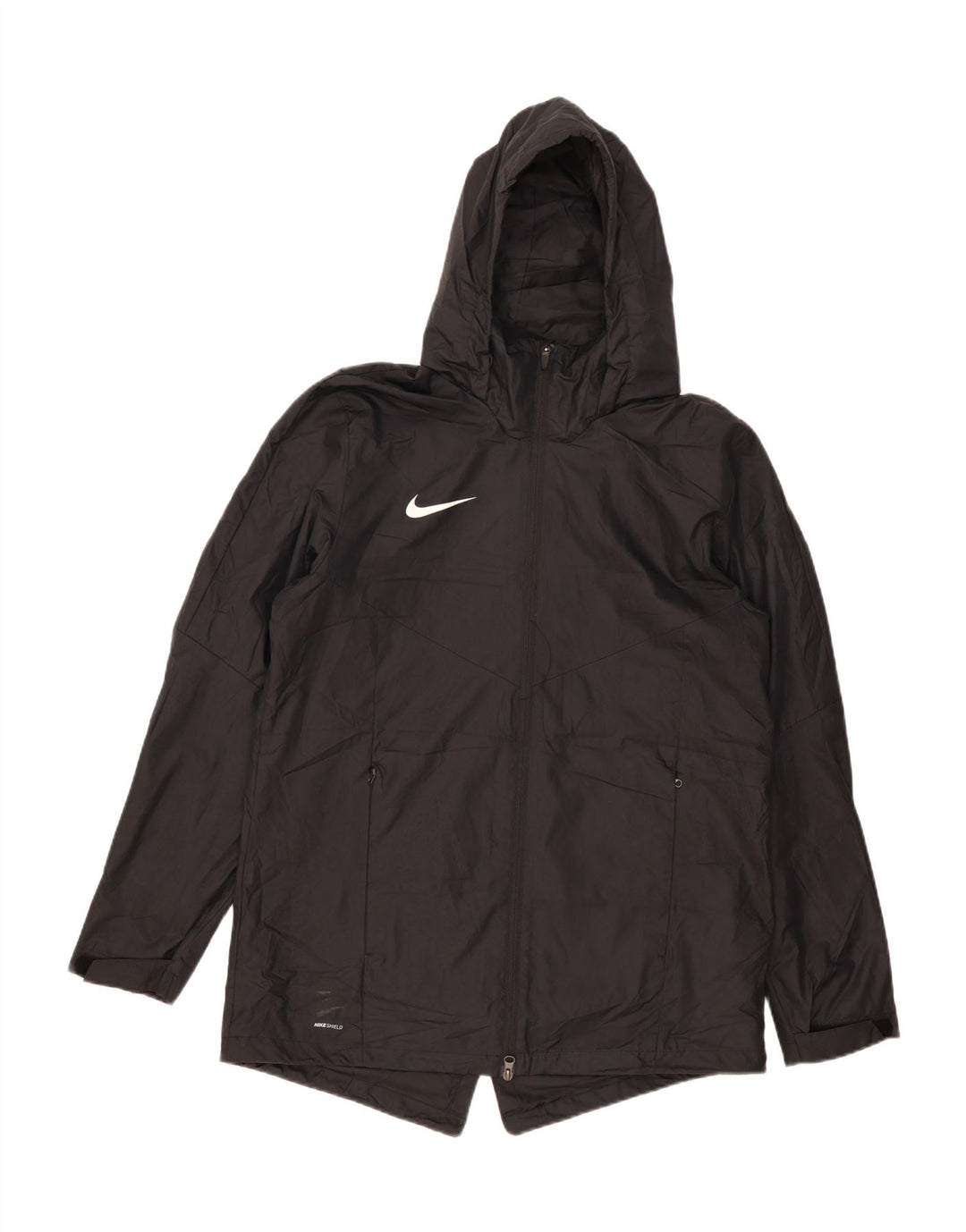 Nike Herren-Regenjacke mit Kapuze, UK 40, Größe L, Schwarz, Polyester