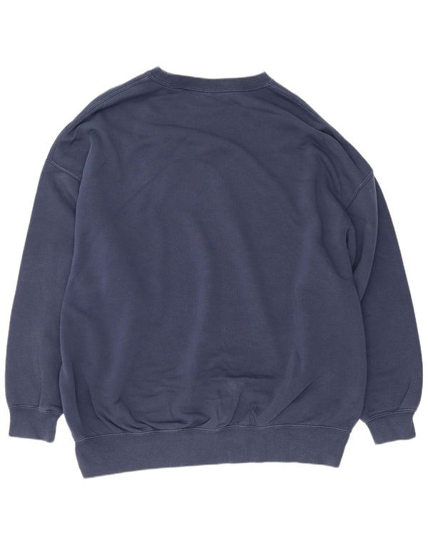 Nike Herren-Sweatshirt mit Grafik, übergroß, XS, Marineblau, Baumwolle