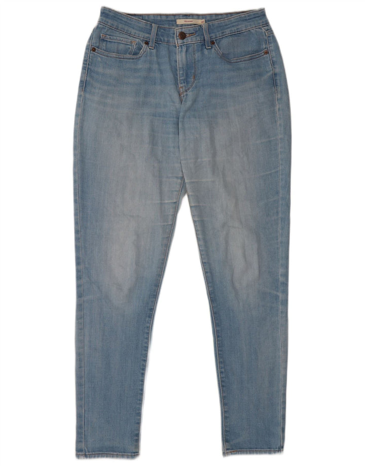 Levi's Damen 711 Skinny Jeans W27 L30 Blaue Baumwolle