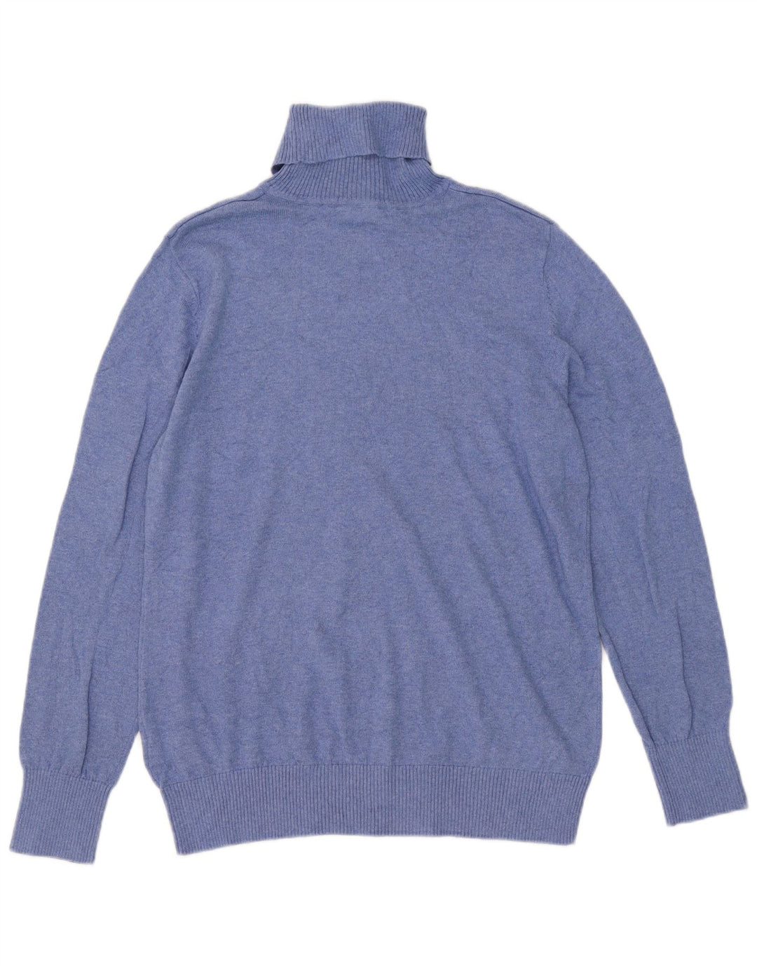 L.L.Bean Rollkragenpullover für Herren, groß, Baumwolle, Blau