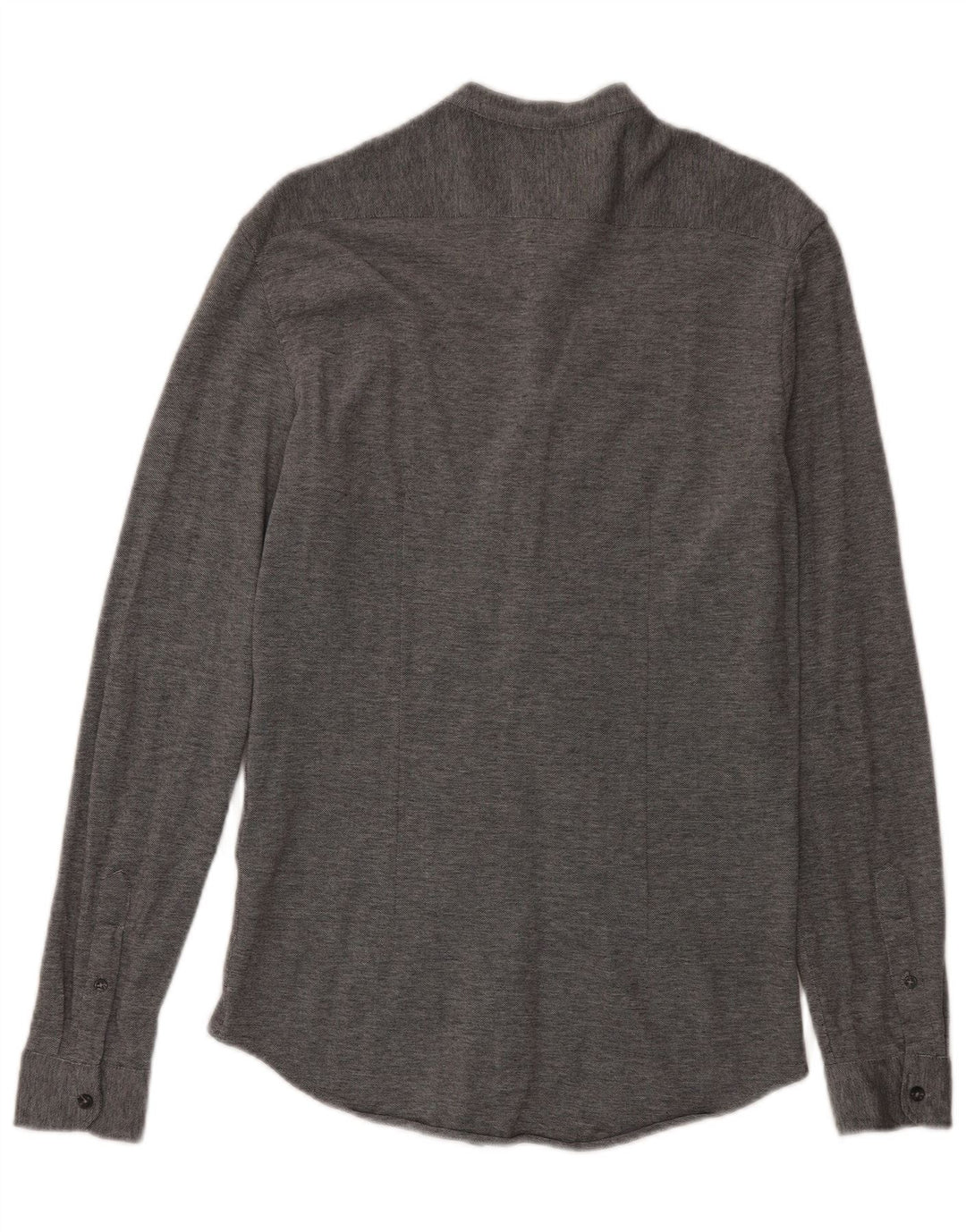 Zara Herren-Slim-Fit-Hemd aus mittelgrauer Baumwolle