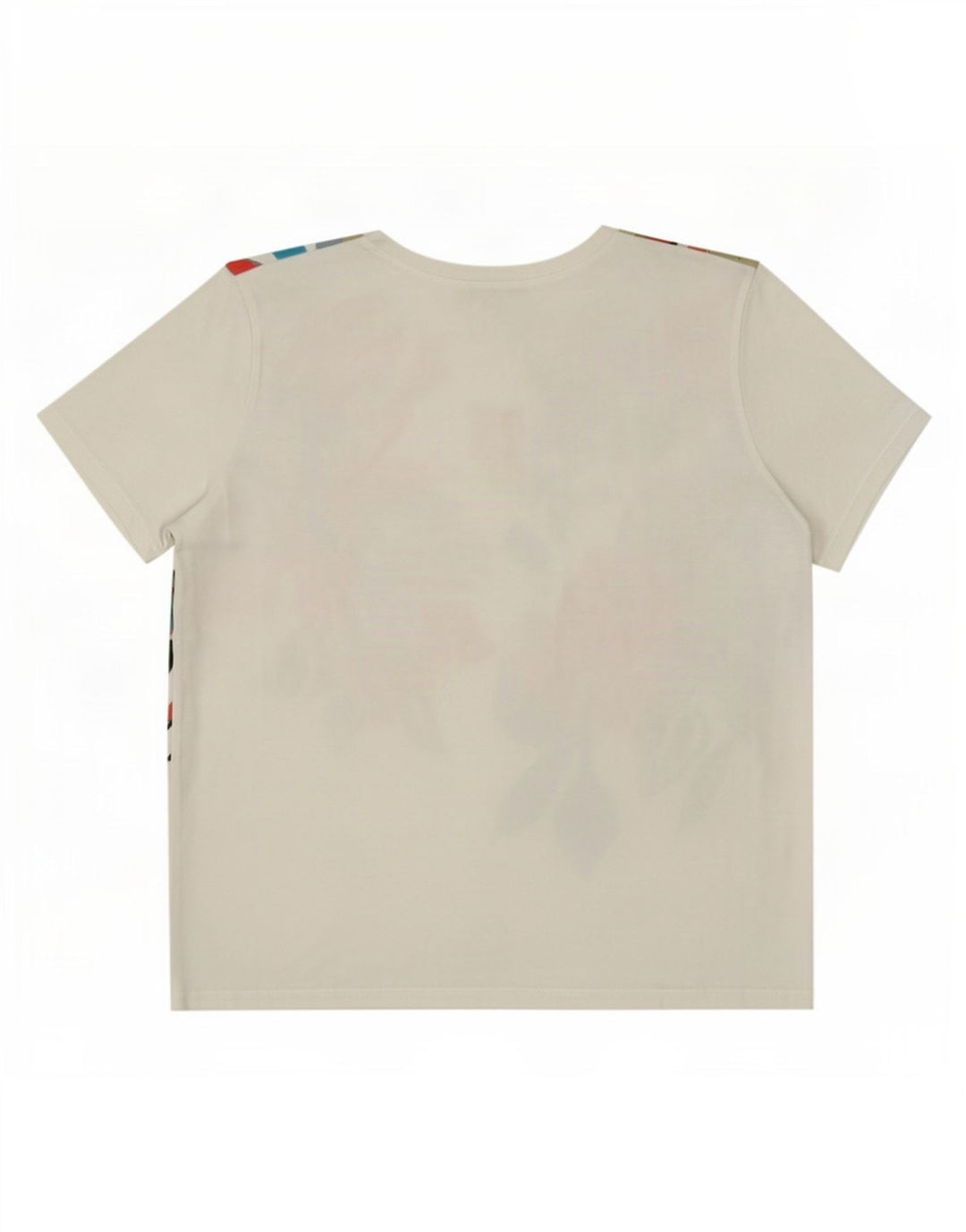 Zara Damen Grafik-T-Shirt-Oberteil UK 14 Mittelweiß geblümt