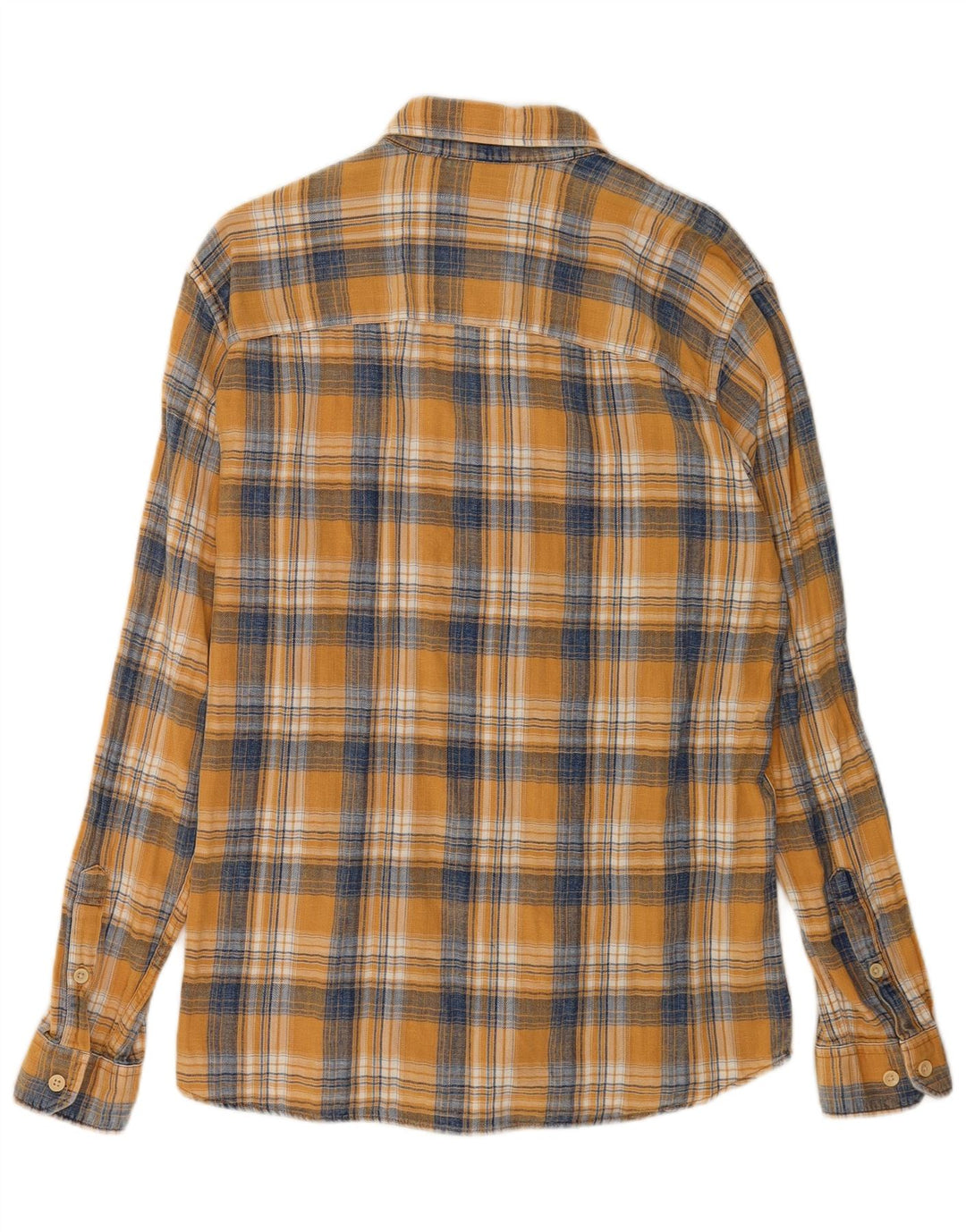 Jack & Jones Herren-Flanellhemd, groß, gelb kariert, Baumwolle