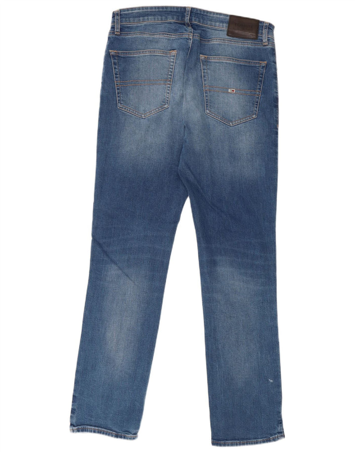 Tommy Hilfiger Herren Slim Jeans W32 L32 Blaue Baumwolle