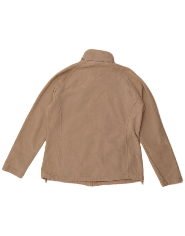 New Balance Damen Fleecejacke UK 16 Large Beige Polyester