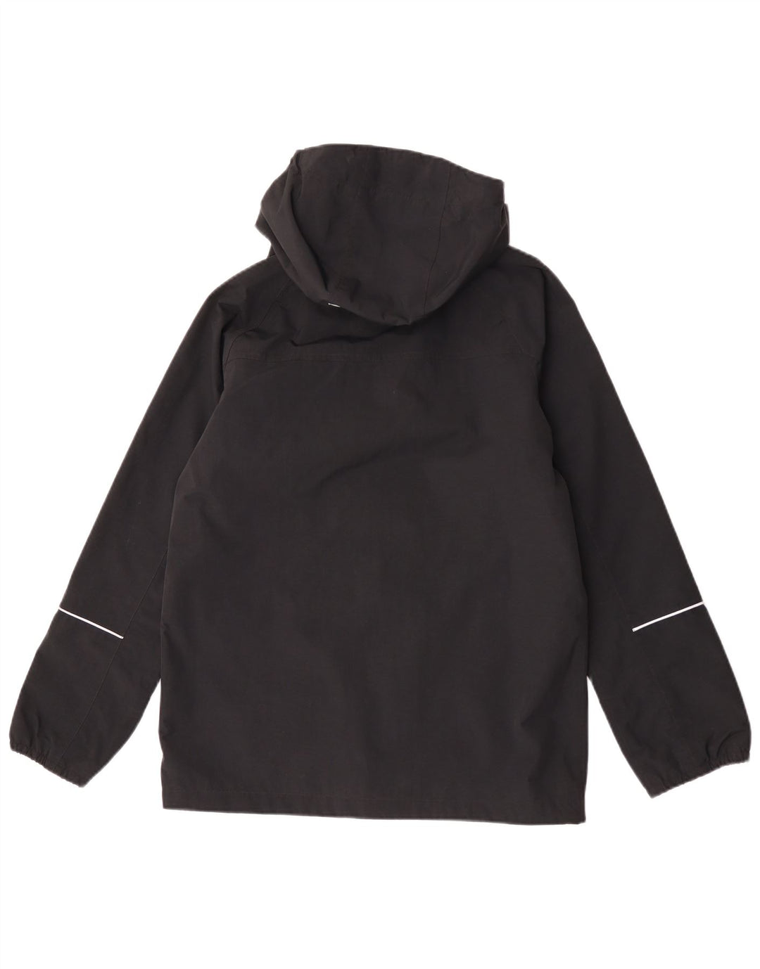 Berghaus Jungen-Regenjacke mit Kapuze, 12–13 Jahre, schwarzes Polyamid
